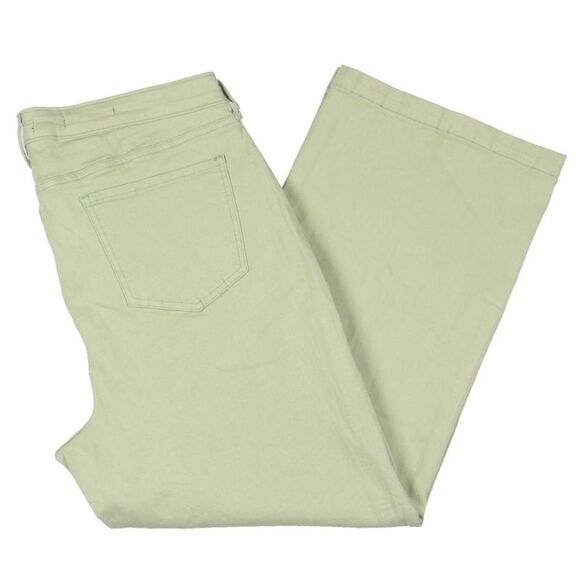 NYDJ Womens Teresa Green Ankle Stretch Denim Wide Leg Jeans NWT - Picture 4 of 4